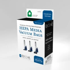 Riccar/Simplicity Charcoal Infused HEPA Media Bags (6-Pack) [RCHC-6]